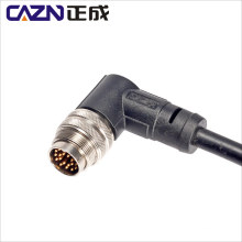 2 4 6 8 12 16 19 24 M16 90degree Right Angle Female Male overmould Cable connector